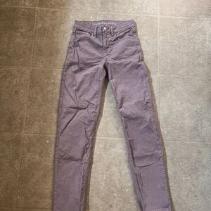 American Eagle Outfitters Lavender Stretch Corduroy Pants